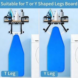 Ironing Board Hanger with Shelf